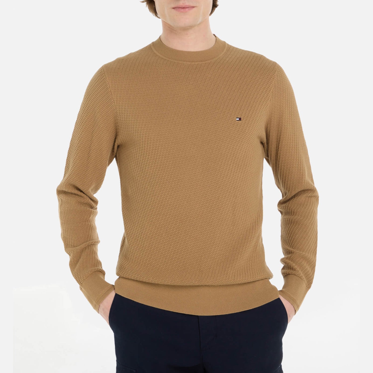 Tommy Hilfiger Rectangular Structure Organic Cotton Sweatshirt - S
