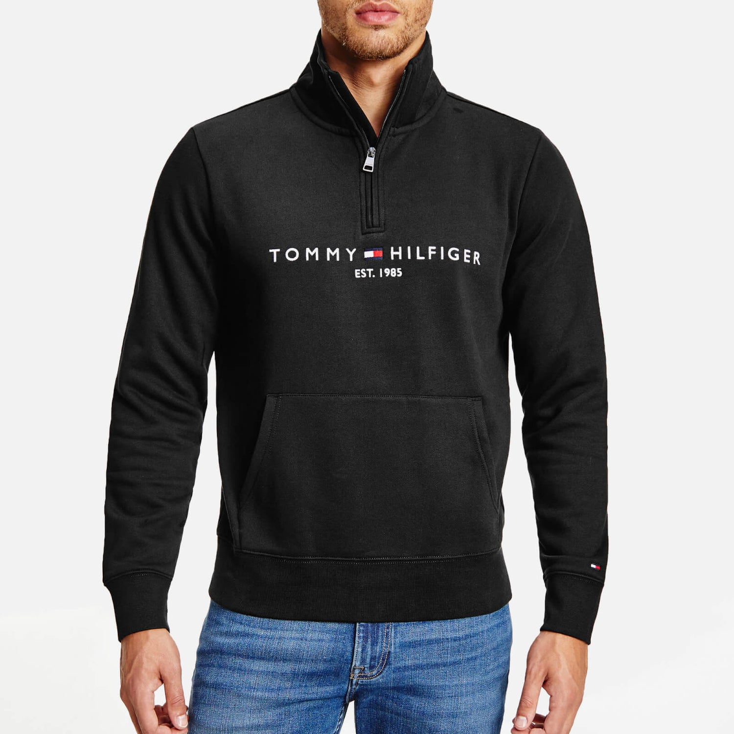 Tommy Hilfiger Logo Organic Cotton Blend Sweatshirt TheHut