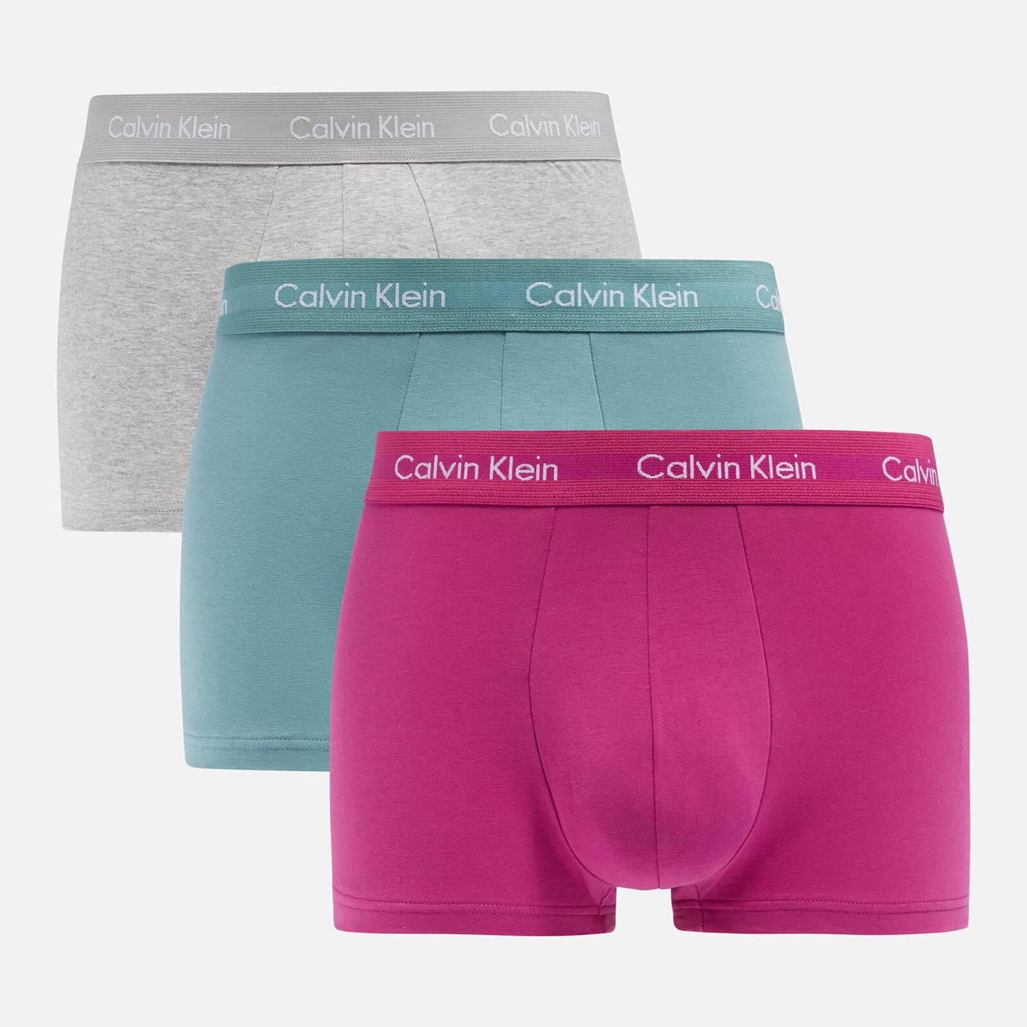 Calvin Klein Three-Pack Stretch-Cotton Low Rise Trunks
