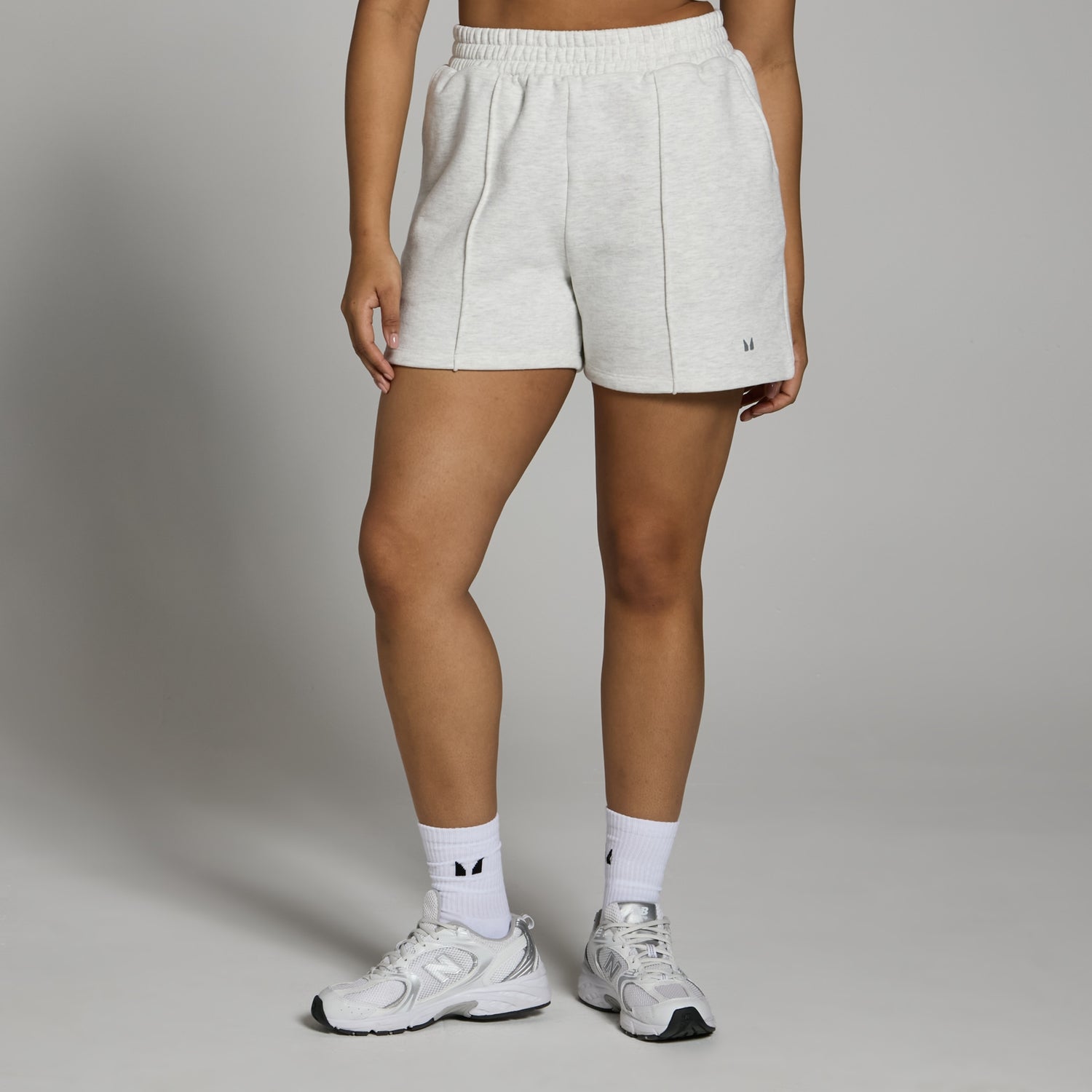 MP Women s Lifestyle Sweat Shorts Light Grey