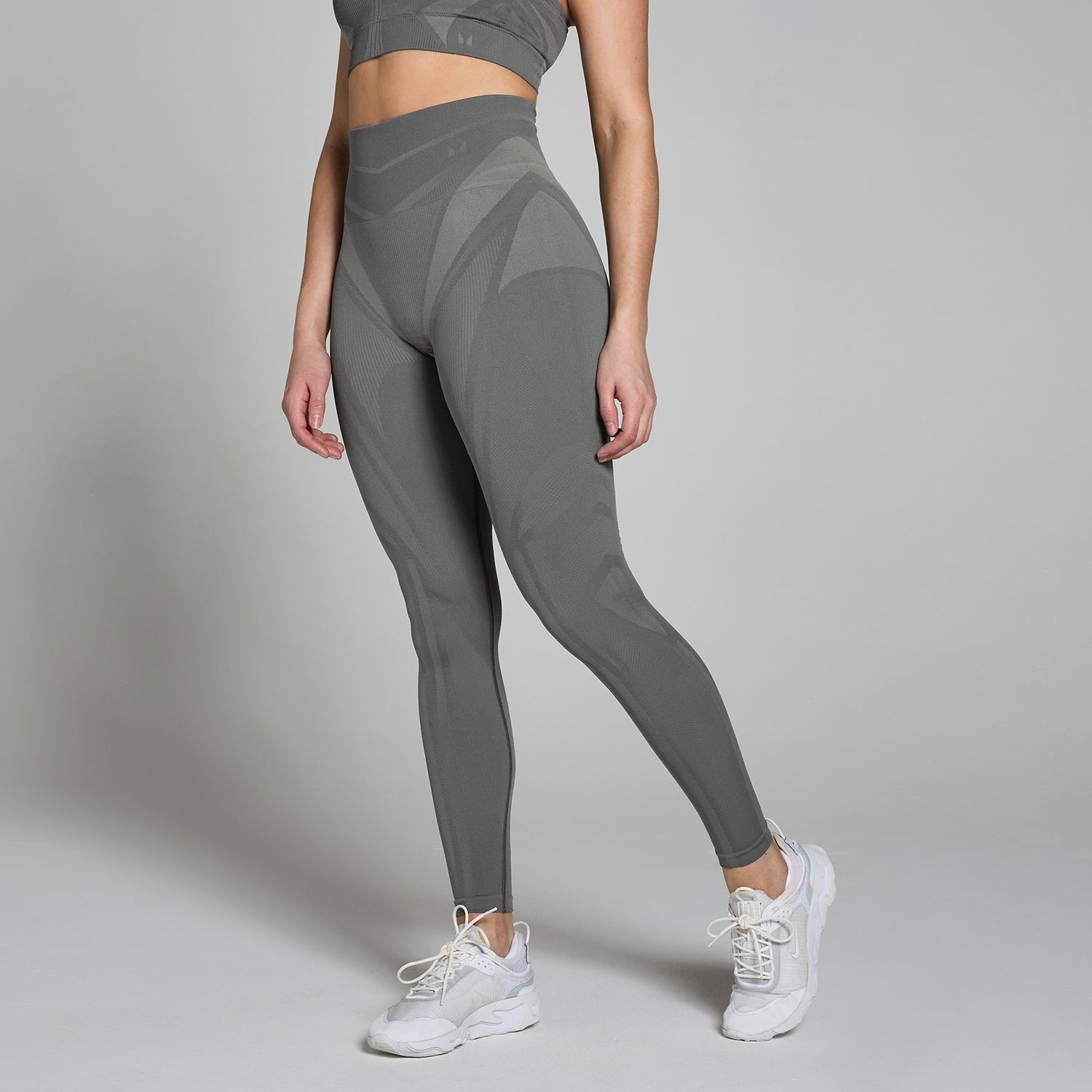 MP Tempo Ultra Geometric Seamless Leggings til kvinder – Carbon - XS