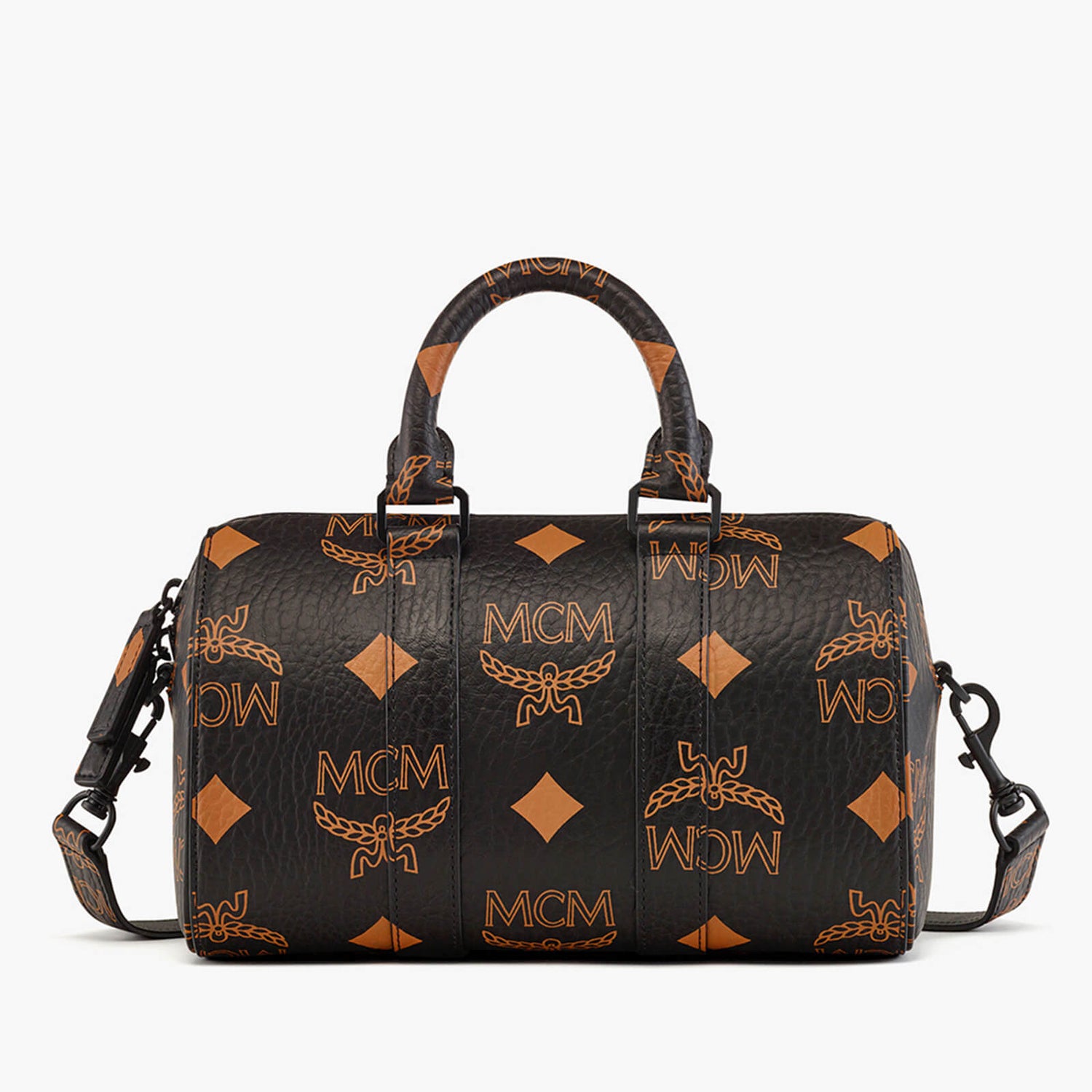 MCM Aren Boston Nappa Leather Holdall