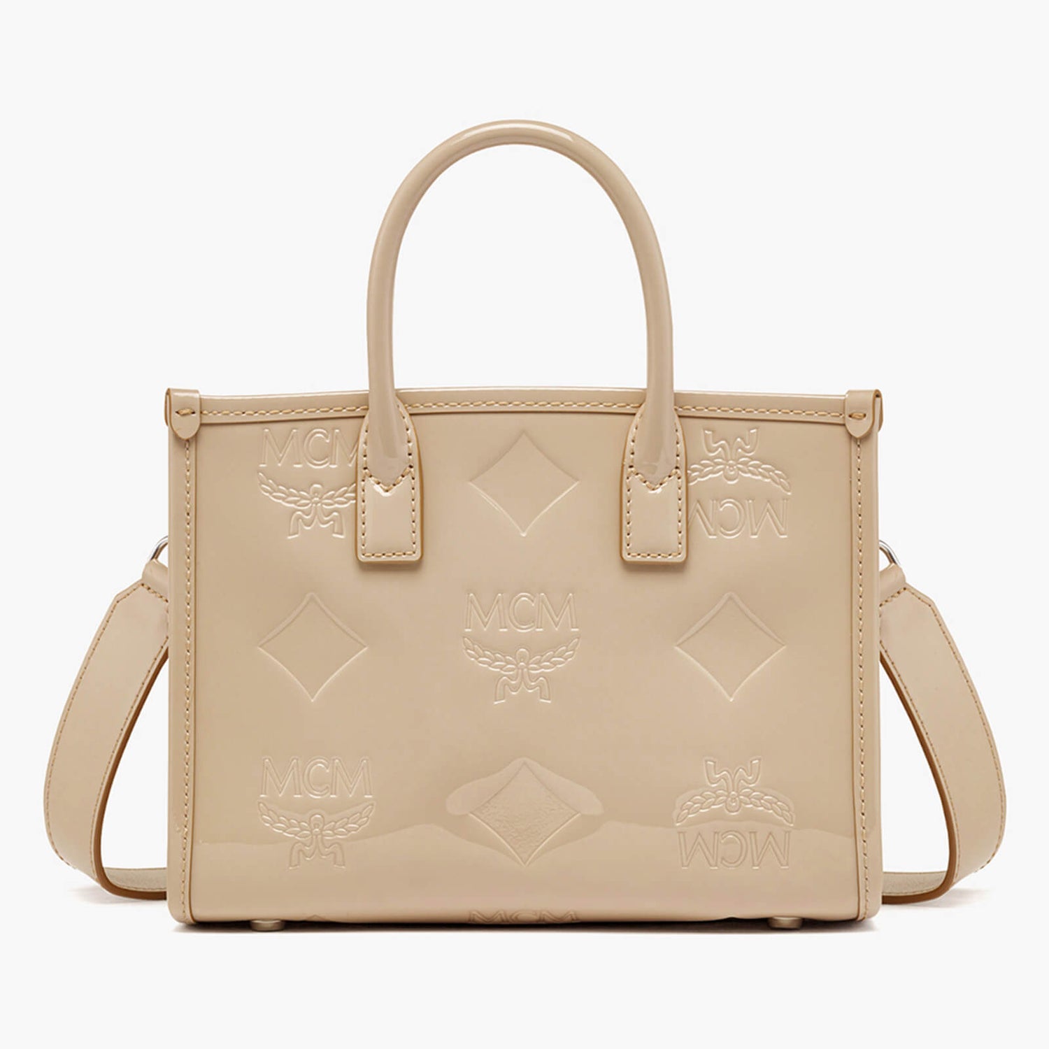 MCM Munchen Mini Leather Tote Bag