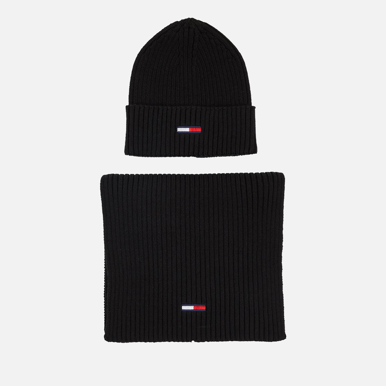 Tommy Jeans Cotton-Blend Beanie & Scarf Gift Set