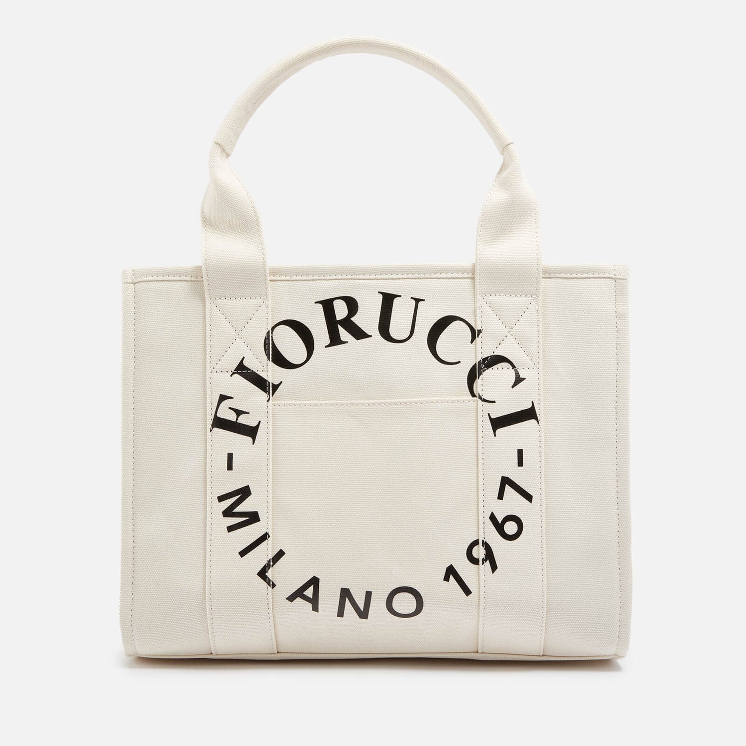Fiorucci Milano Stamp Cotton-Canvas Tote Bag