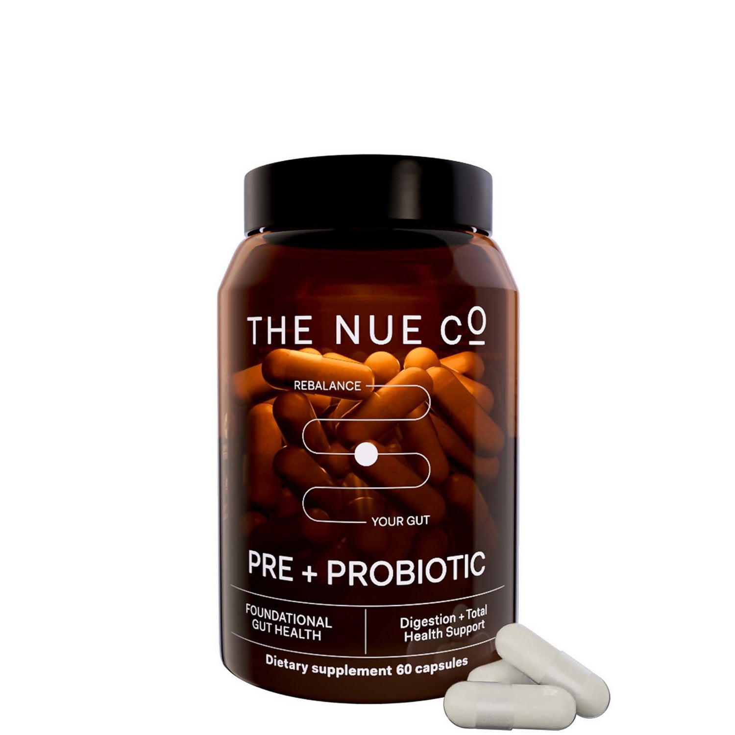 The Nue Co. Prebiotic + Probiotic Capsules - 60 Capsules