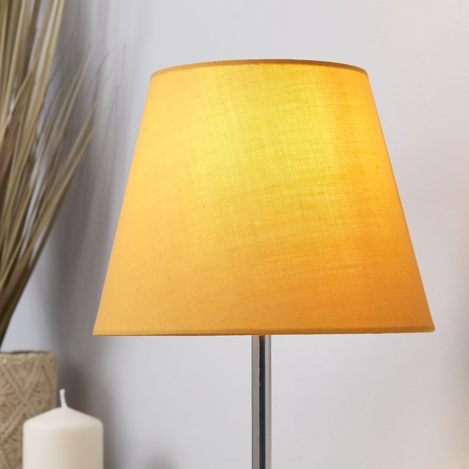 Ochre floor shop lamp next