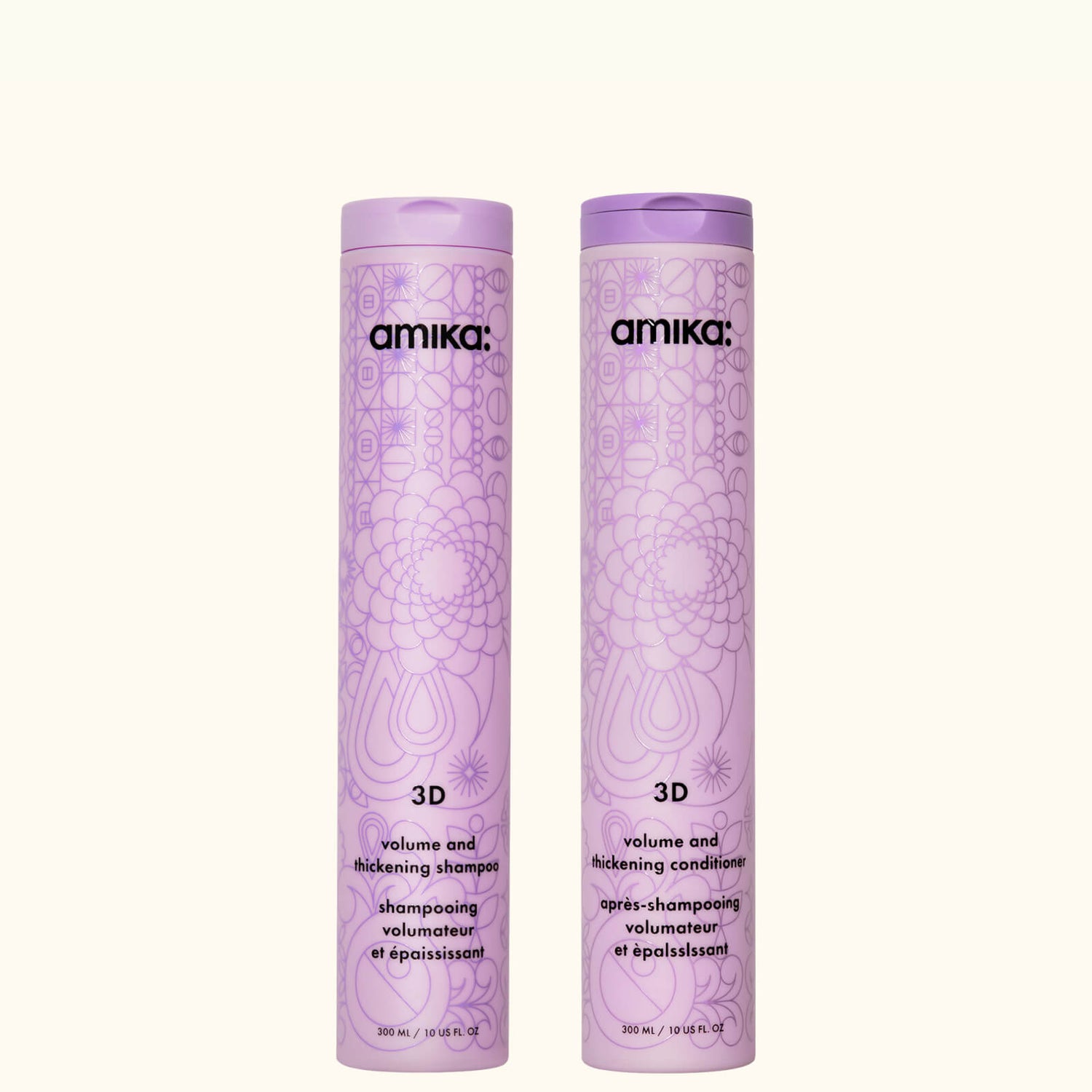 3D volume and thickening shampoo + conditioner bundle