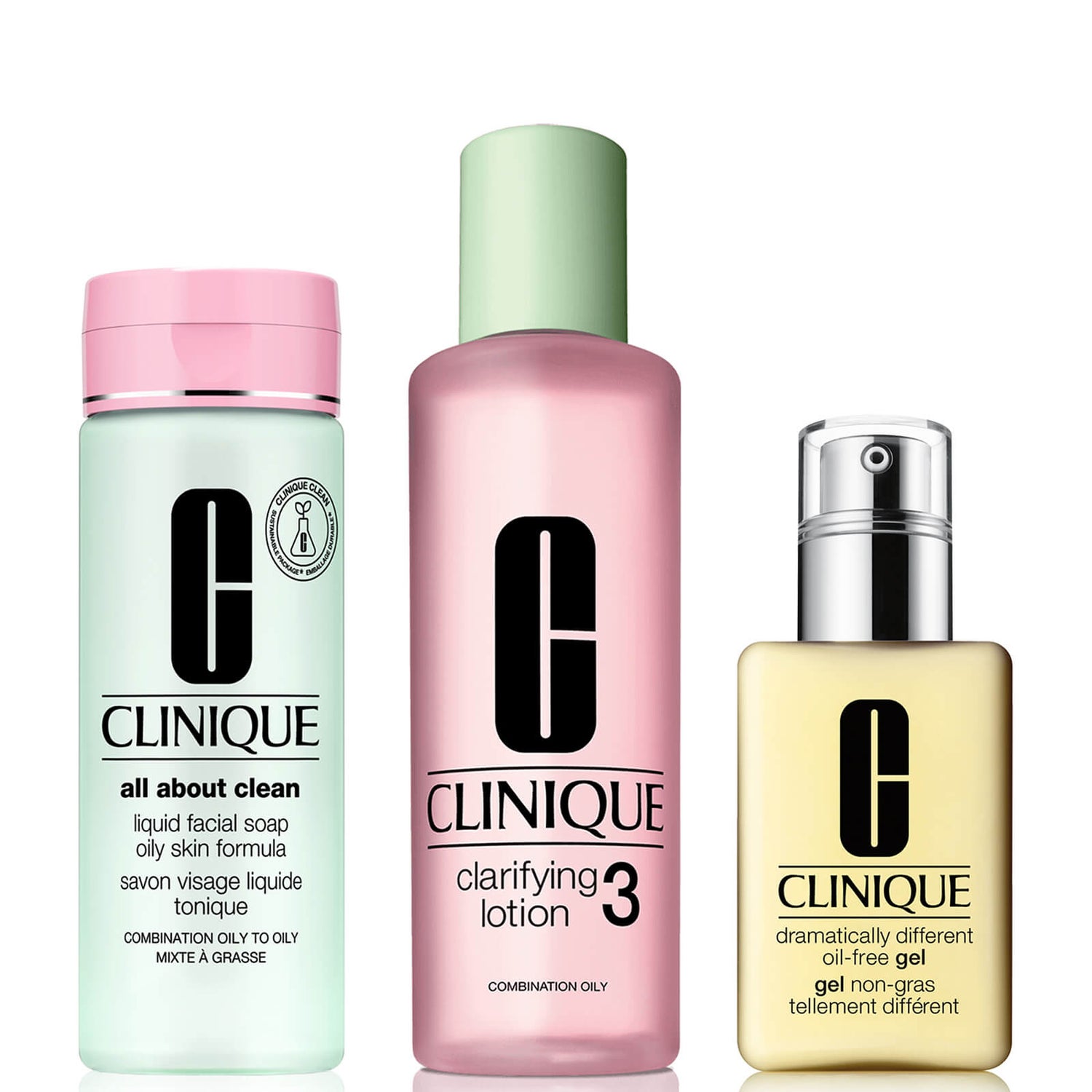 Clinique Morning Skincare Routine Bundle For Oily / Combination Skin (Worth £77.00)