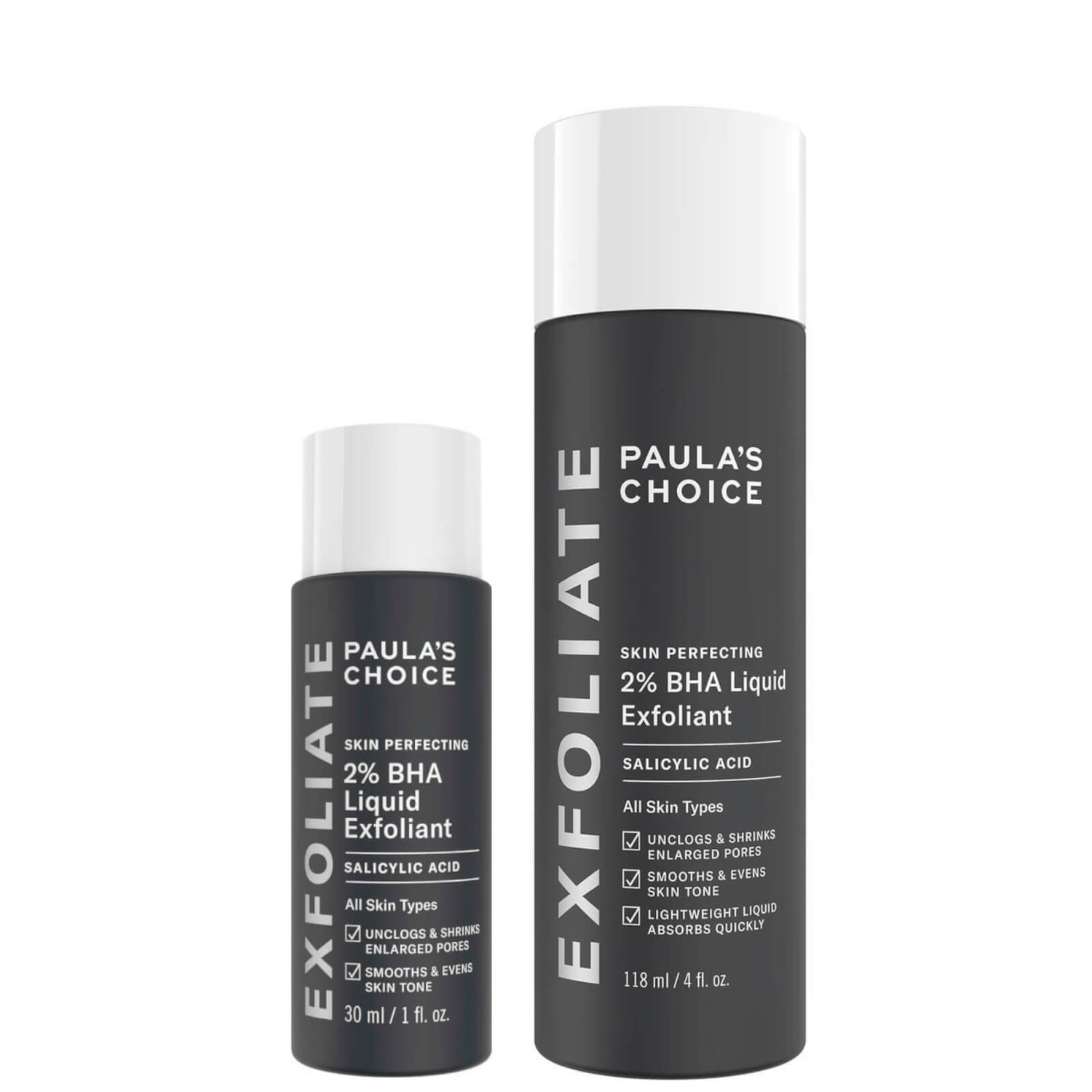 Paula's Choice Home and Away 2% BHA Liquid Exfoliant Duo