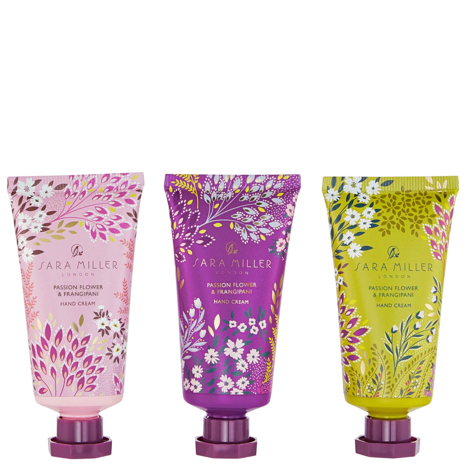 SARA MILLER Haveli Garden Passion Flower Frangipani Hand Cream Trio allbeauty
