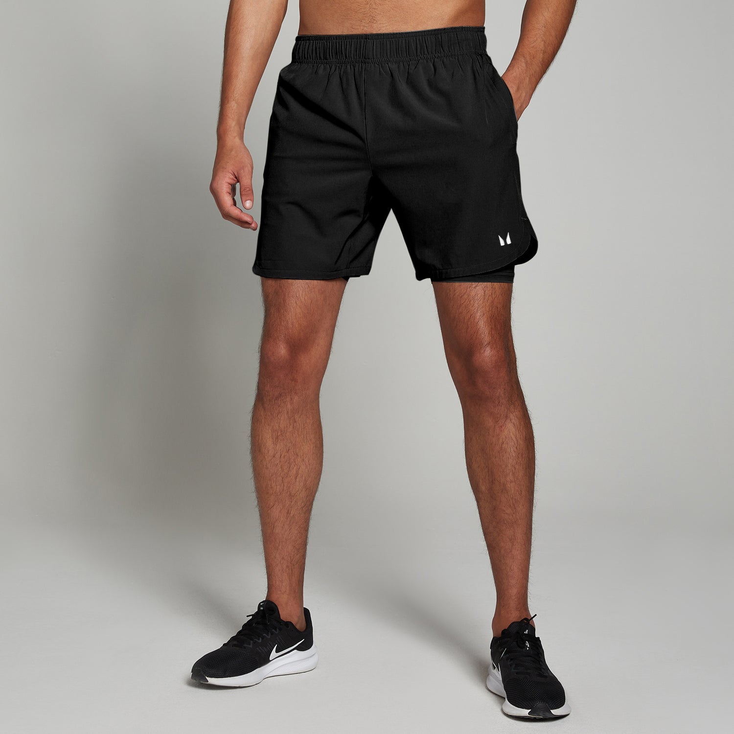 MP Men's 2-in-1 Training Shorts – Black - XS