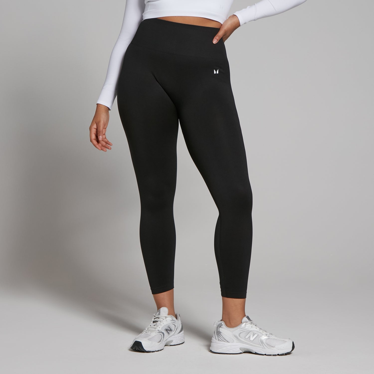 MP Women's Shape Seamless 7/8 Leggings – Black - XS