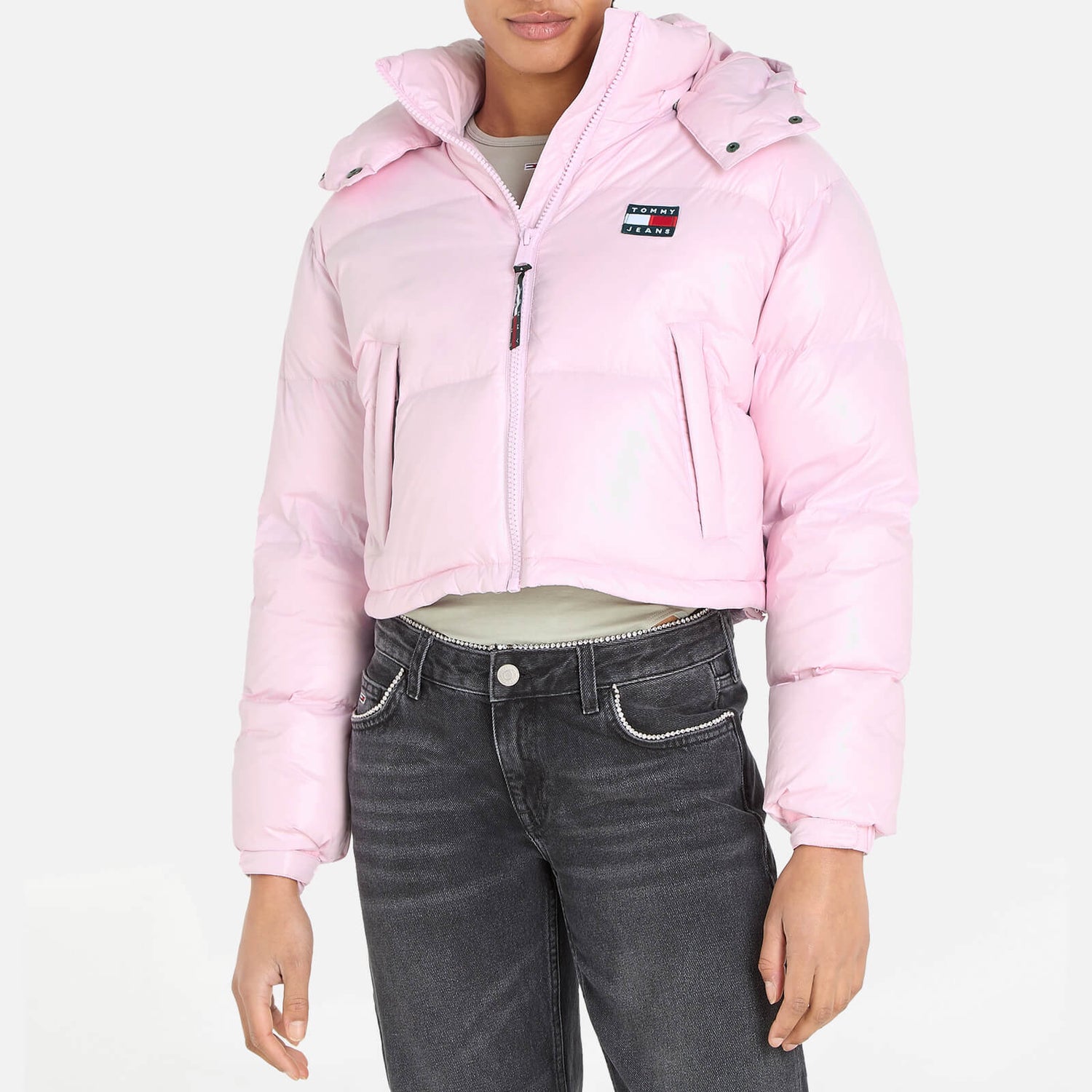  JEANS THE ALASKA PUFFER S ピンク TOMMY JEANS THE ALASKA PUFFER S ピンク