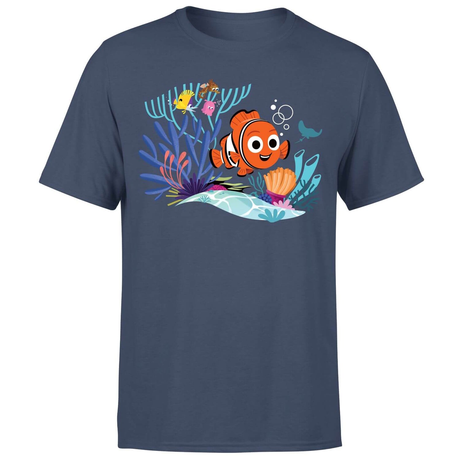 Disney 100 Years Of Nemo Men's T-Shirt - Navy
