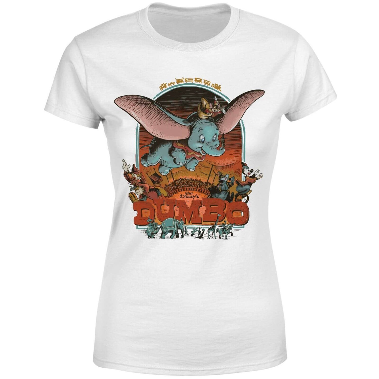 Disney 100 Years Of Dumbo Women's T-Shirt - White