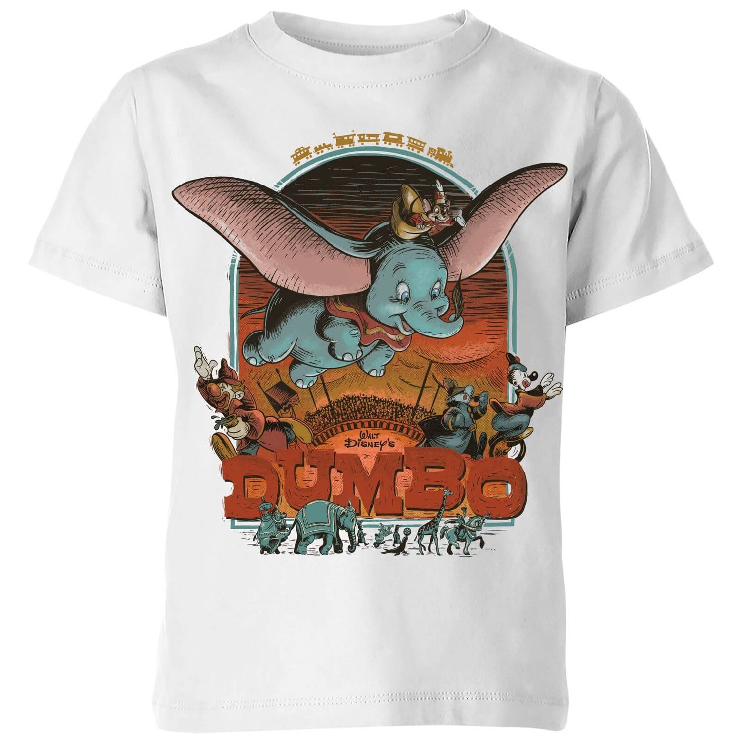 Disney 100 Years Of Dumbo Kids T Shirt White Clothing Zavvi US