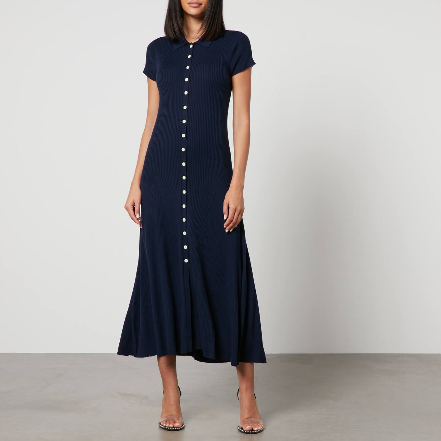 Polo Ralph Lauren Ribbed Wool Maxi Dress - M