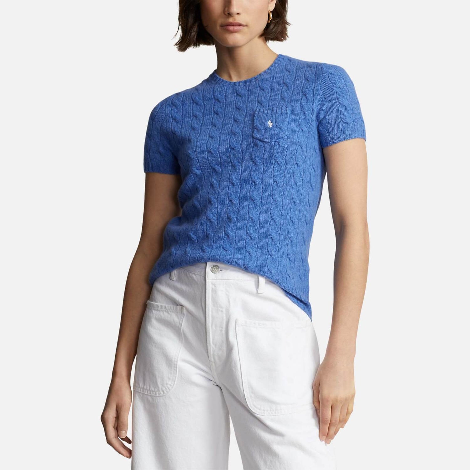 Polo Ralph Lauren Cable-Knit Wool and Cashmere-Blend Top
