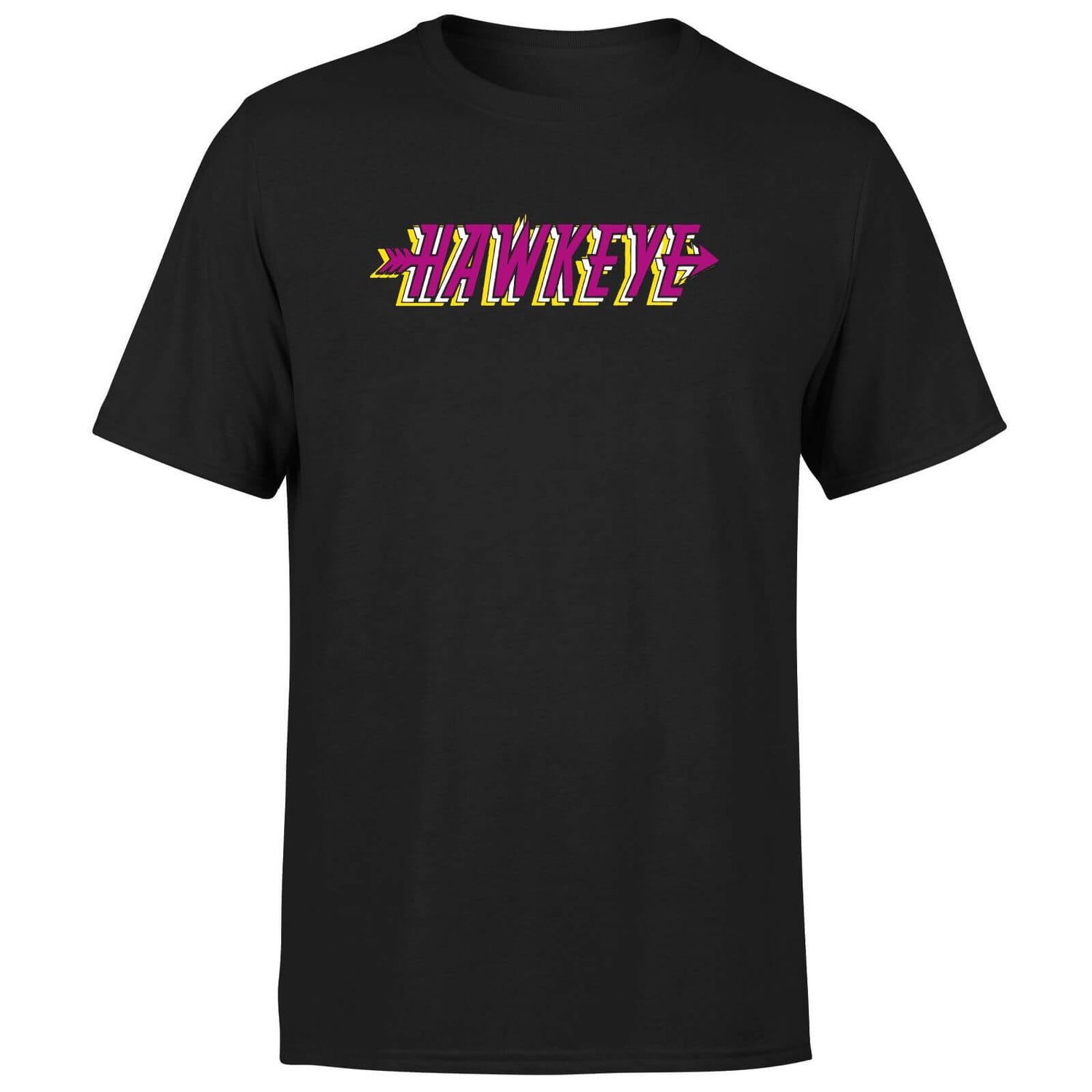 Avengers Hawkeye Comics Logo Men's T-Shirt - Black