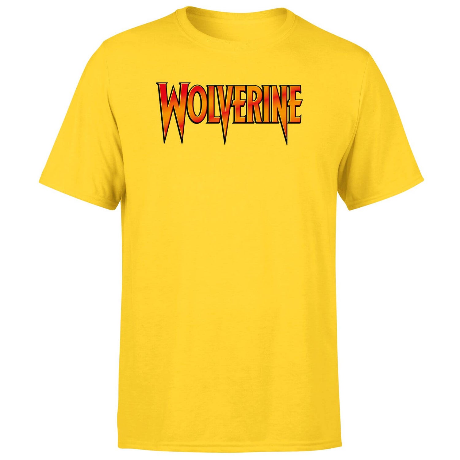 Avengers Wolverine Comics Logo Men's T-Shirt - Yellow