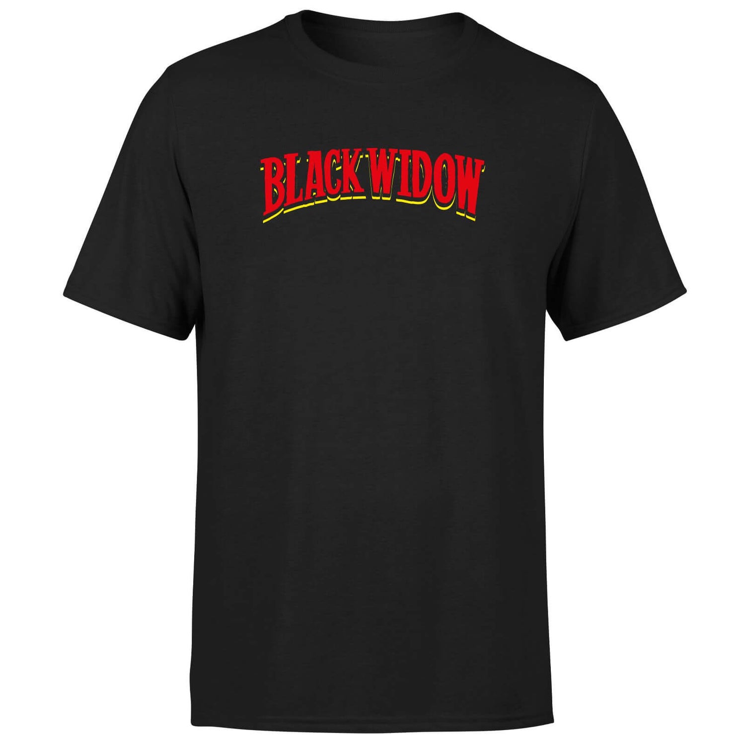 Avengers Black Widow Comics Logo Men's T-Shirt - Black