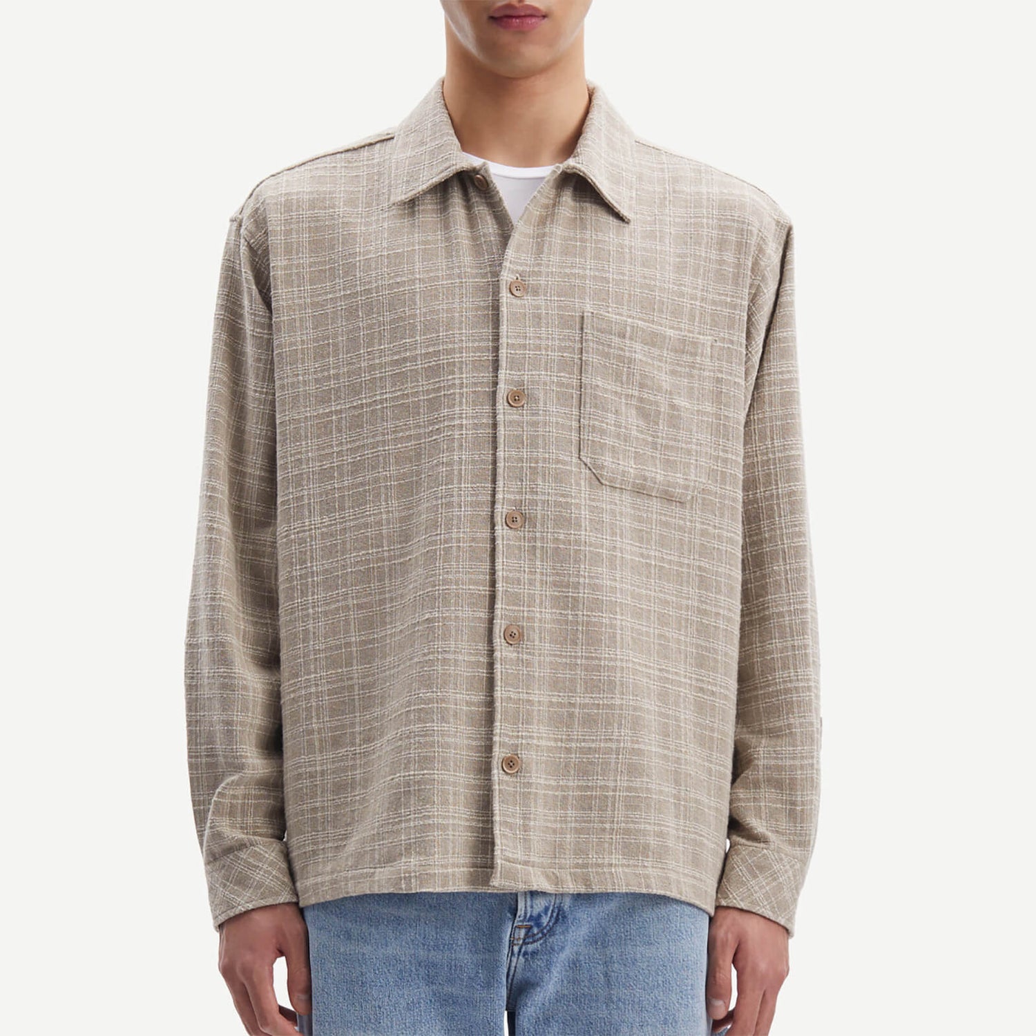 Samsøe Samsøe Castor Cotton-Blend Flannel Shirt - S