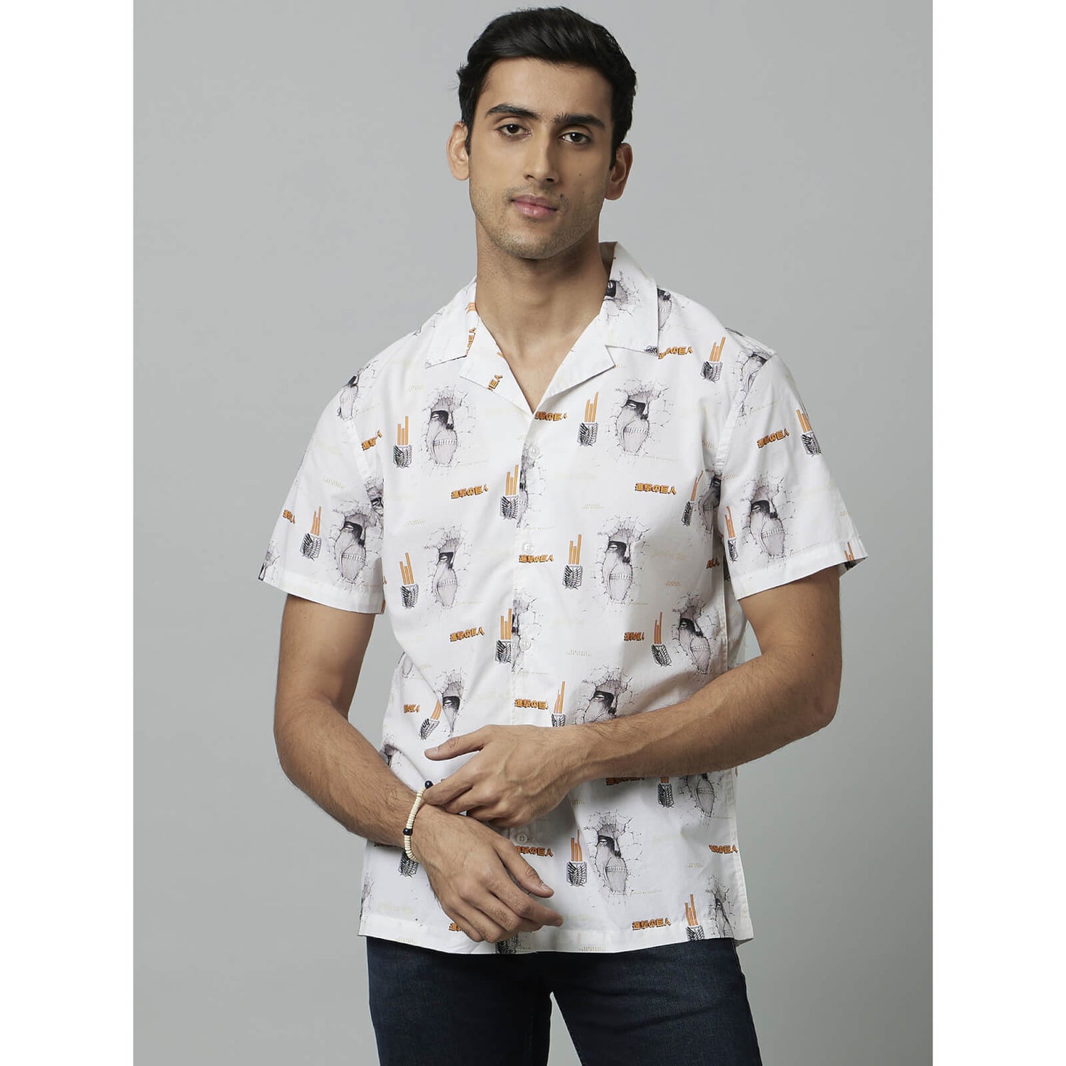 Attack on titan white shirt online