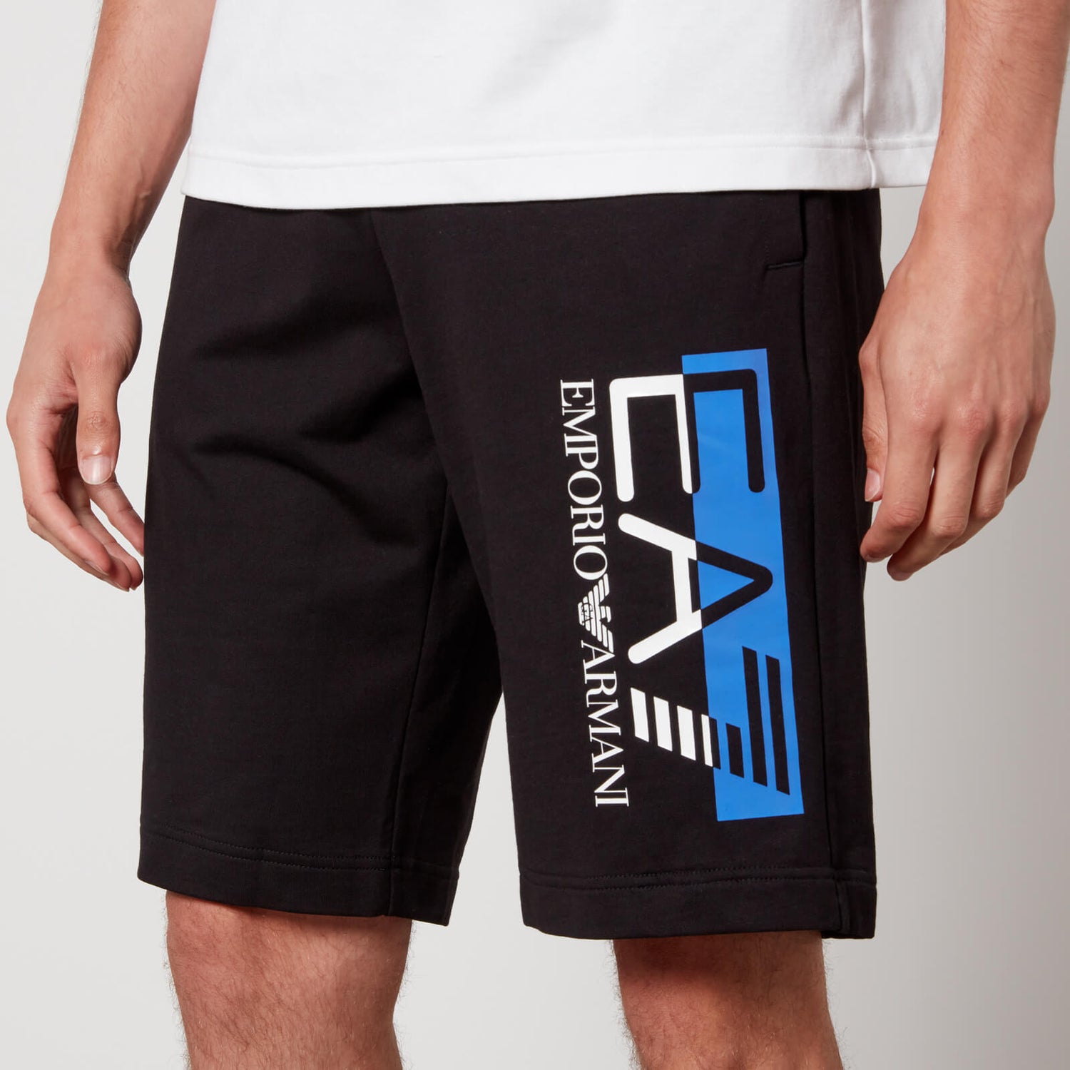 Emporio Armani EA7 Logo Stretch-Cotton Shorts - S