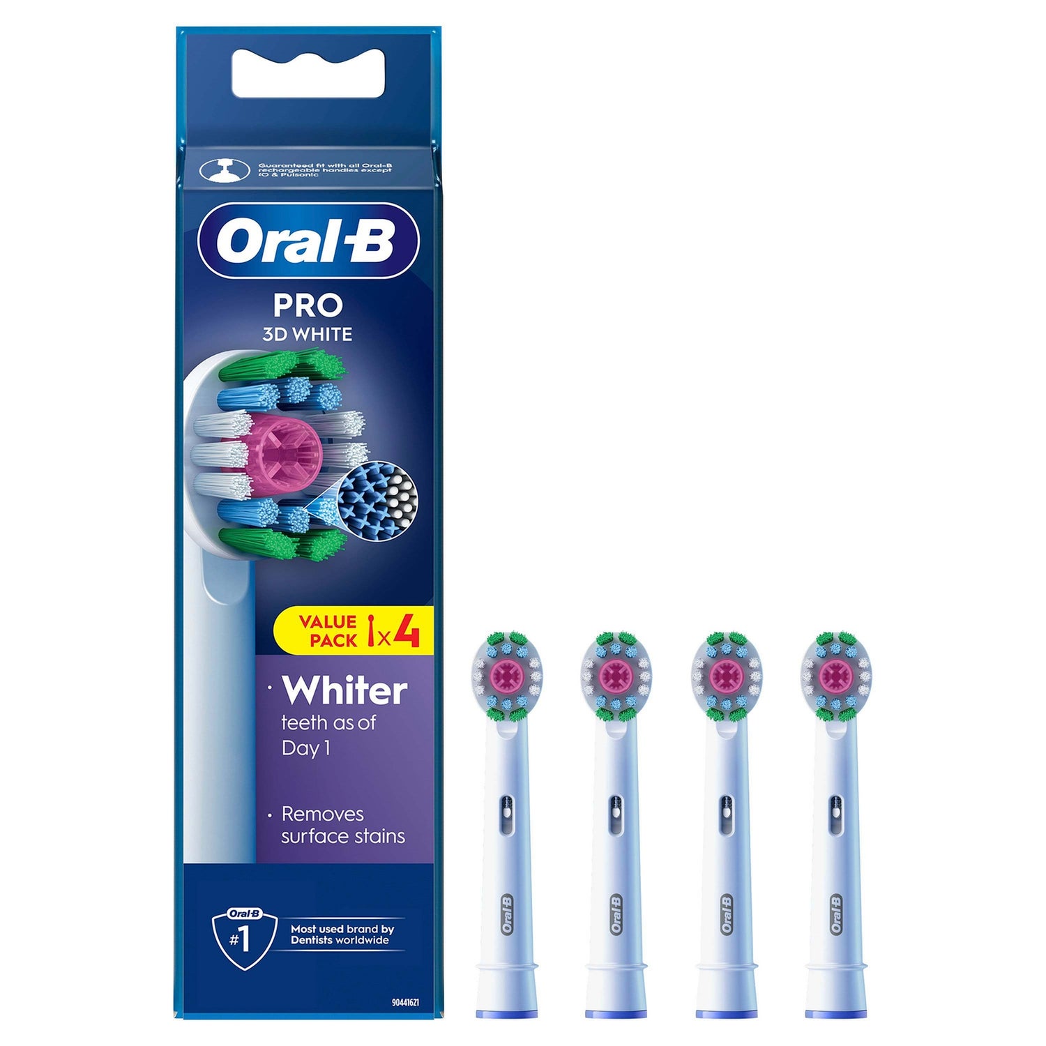 Oral B 3D White Toothbrush Head - Pack of 4 Counts