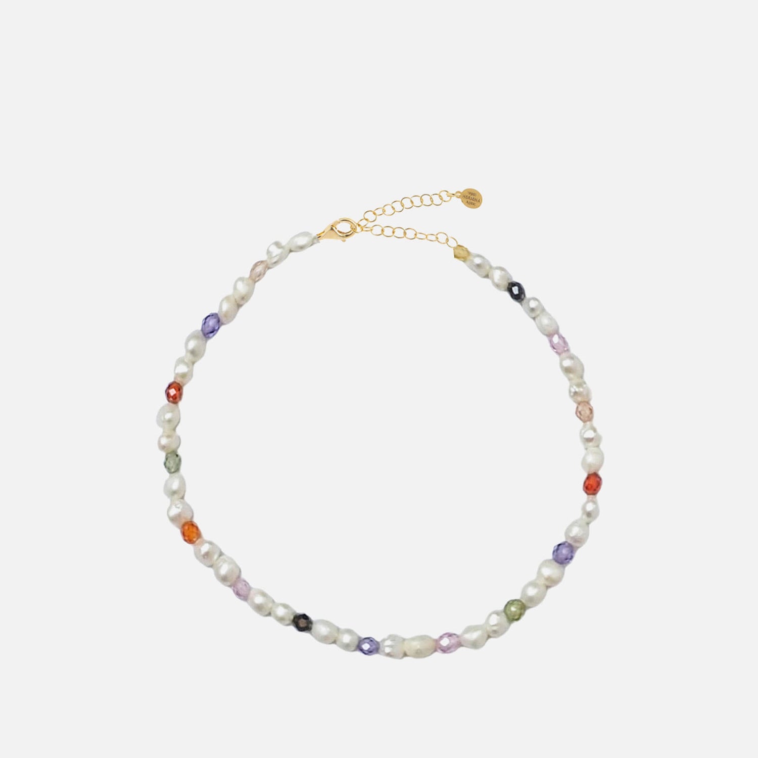 Hermina Athens Pearls And Rainbows Gold Bracelet