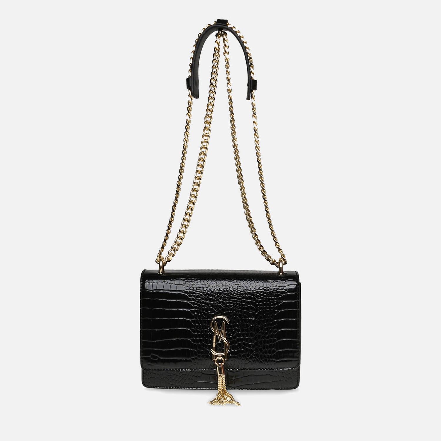 Steve Madden Bamara-T Croc-Effect Faux Leather Crossbody Bag
