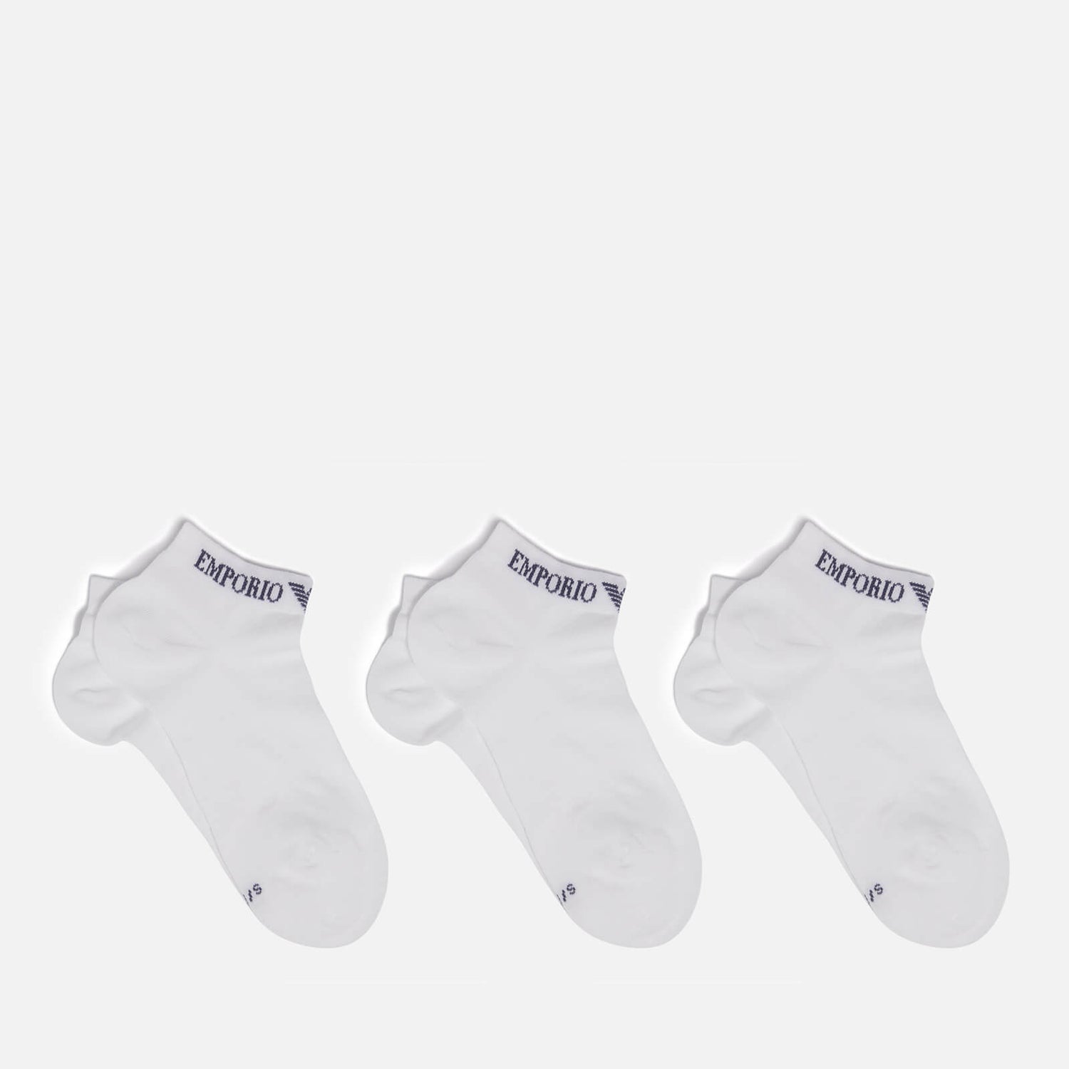 Emporio Armani Three-Pack Cotton-Blend Socks - S/M