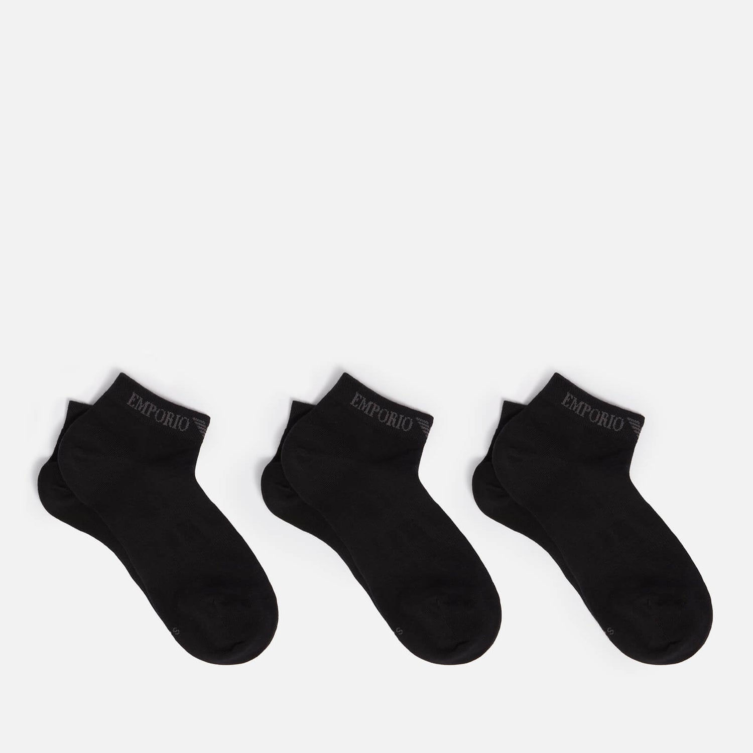 Emporio Armani Three-Pack Cotton-Blend Socks - S/M