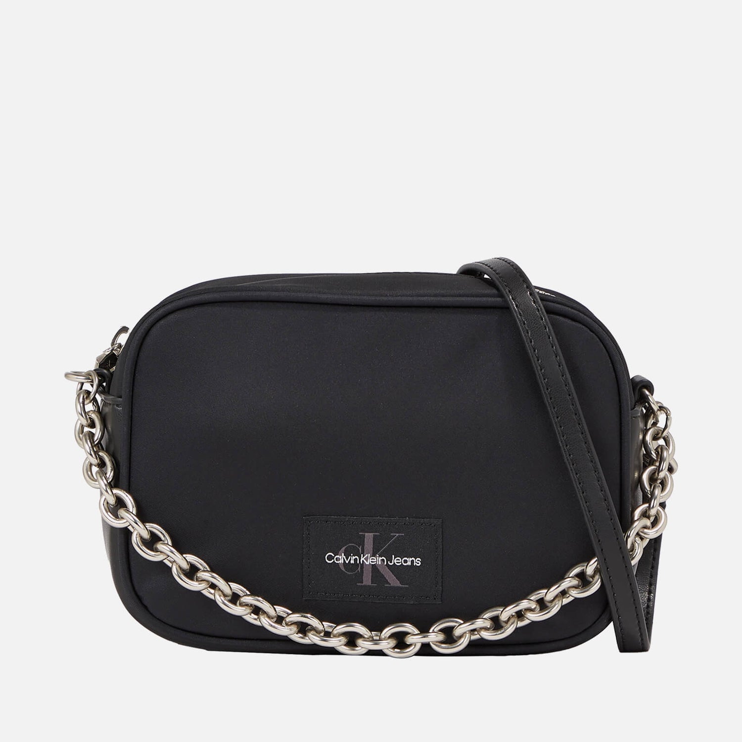 Calvin Klein Jeans Nylon and Faux Leather Chain Camera Bag