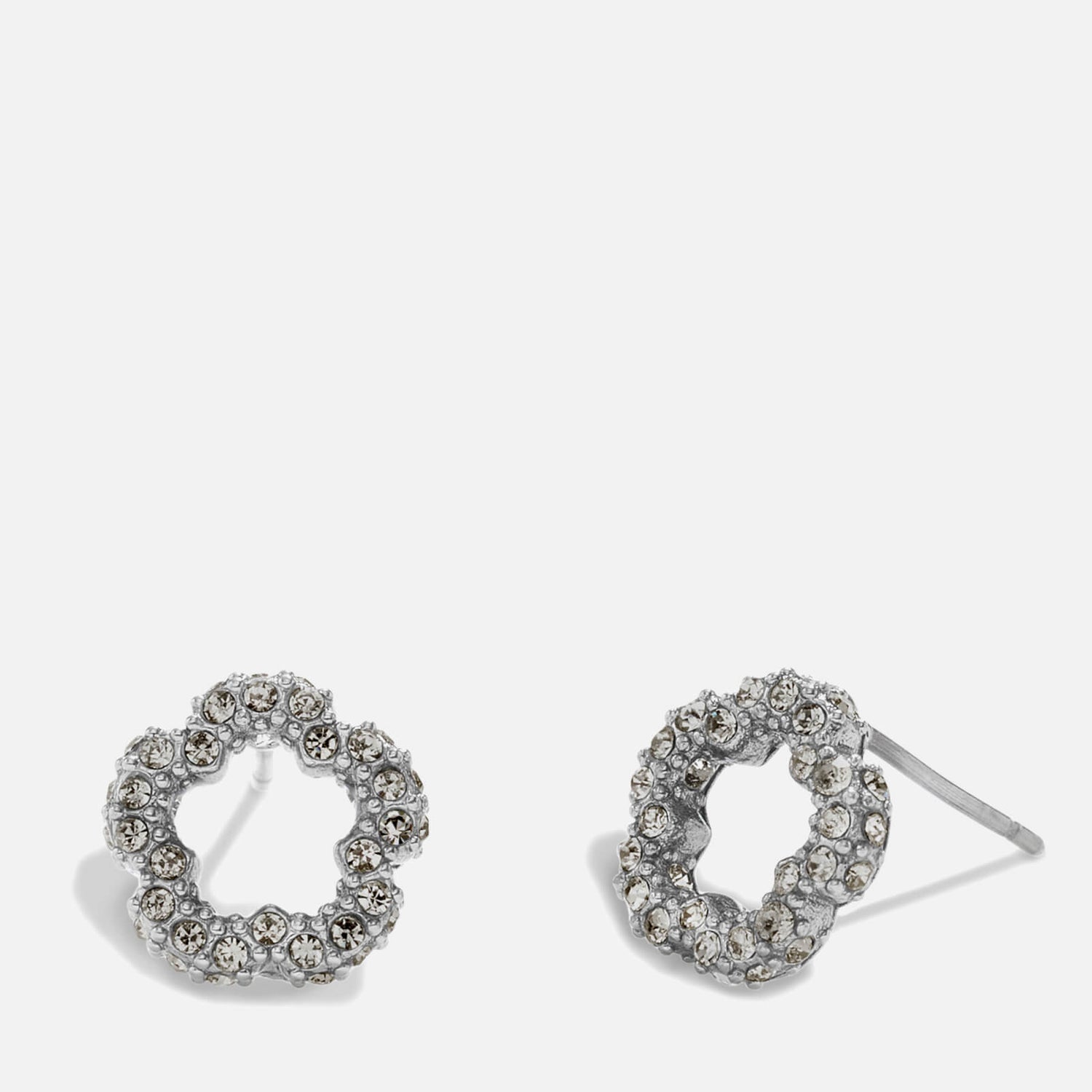 Coach Tearose Silver-Tone Stud Earrings