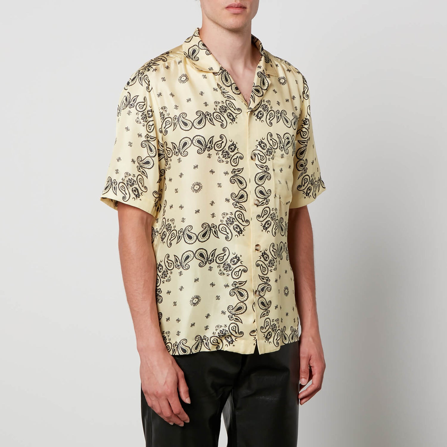 Nanushka Bodil Bandana-Print Silk Shirt