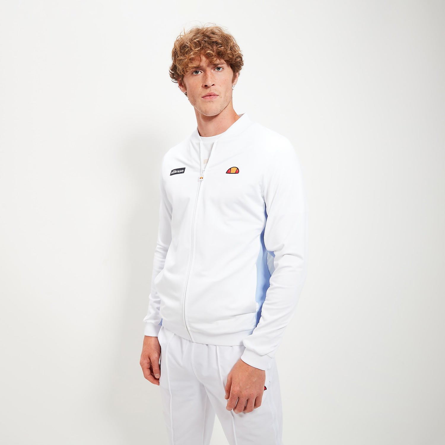 Men s Crusoe Track Top White Ellesse