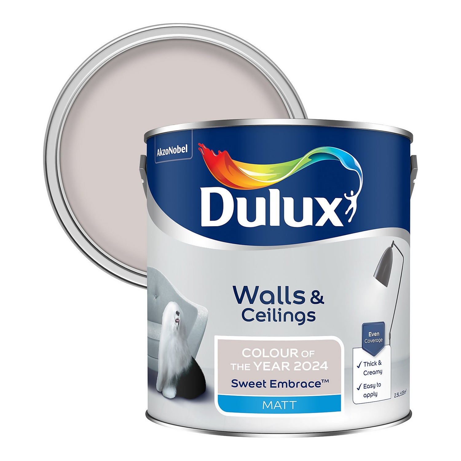 Dulux Matt Emulsion Colour of the Year 2024 Sweet Embrace 2.5L