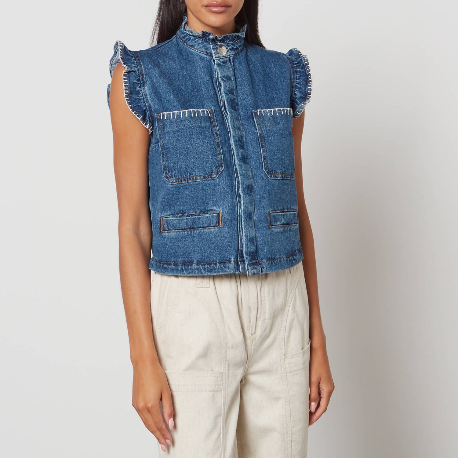 Seventy + Mochi Pablo Denim Waistcoat - UK 8