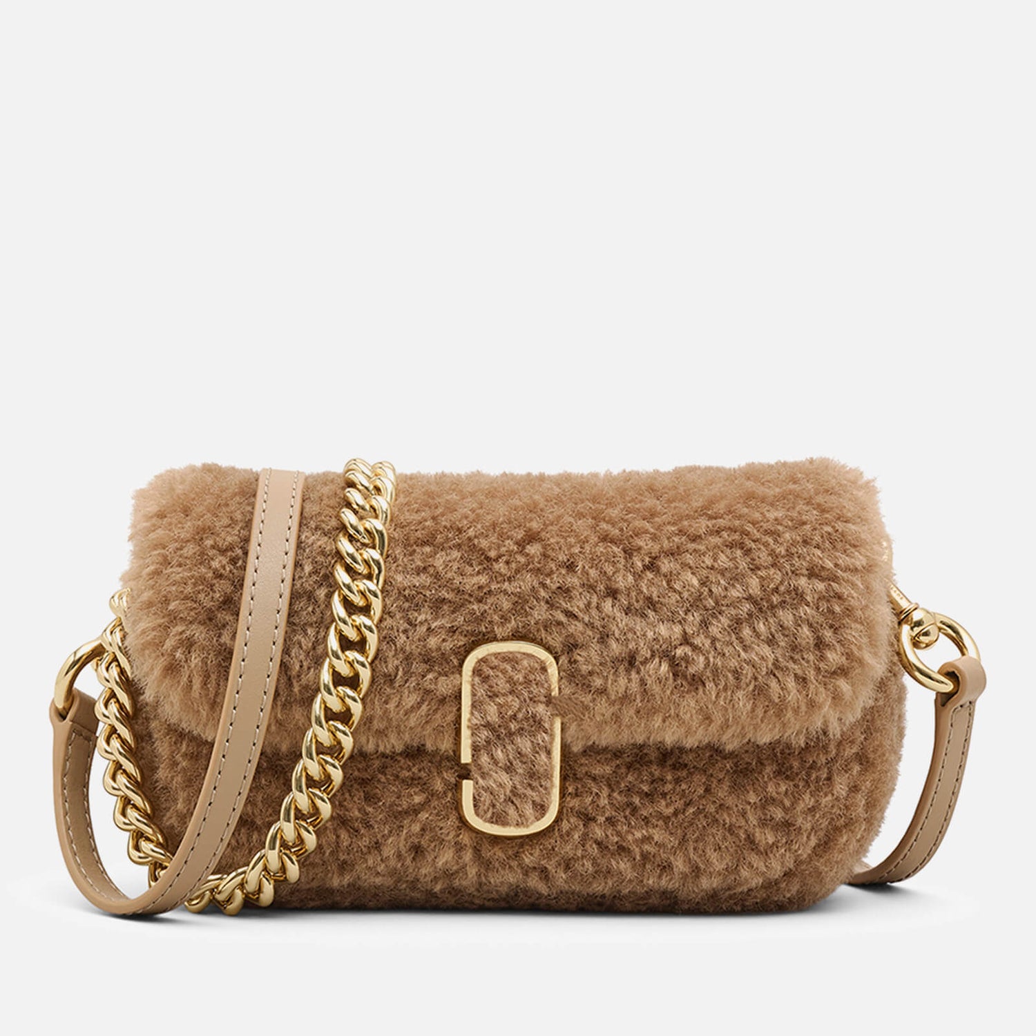 Marc Jacobs The J Marc Teddy Mini Faux Shearling Shoulder Bag