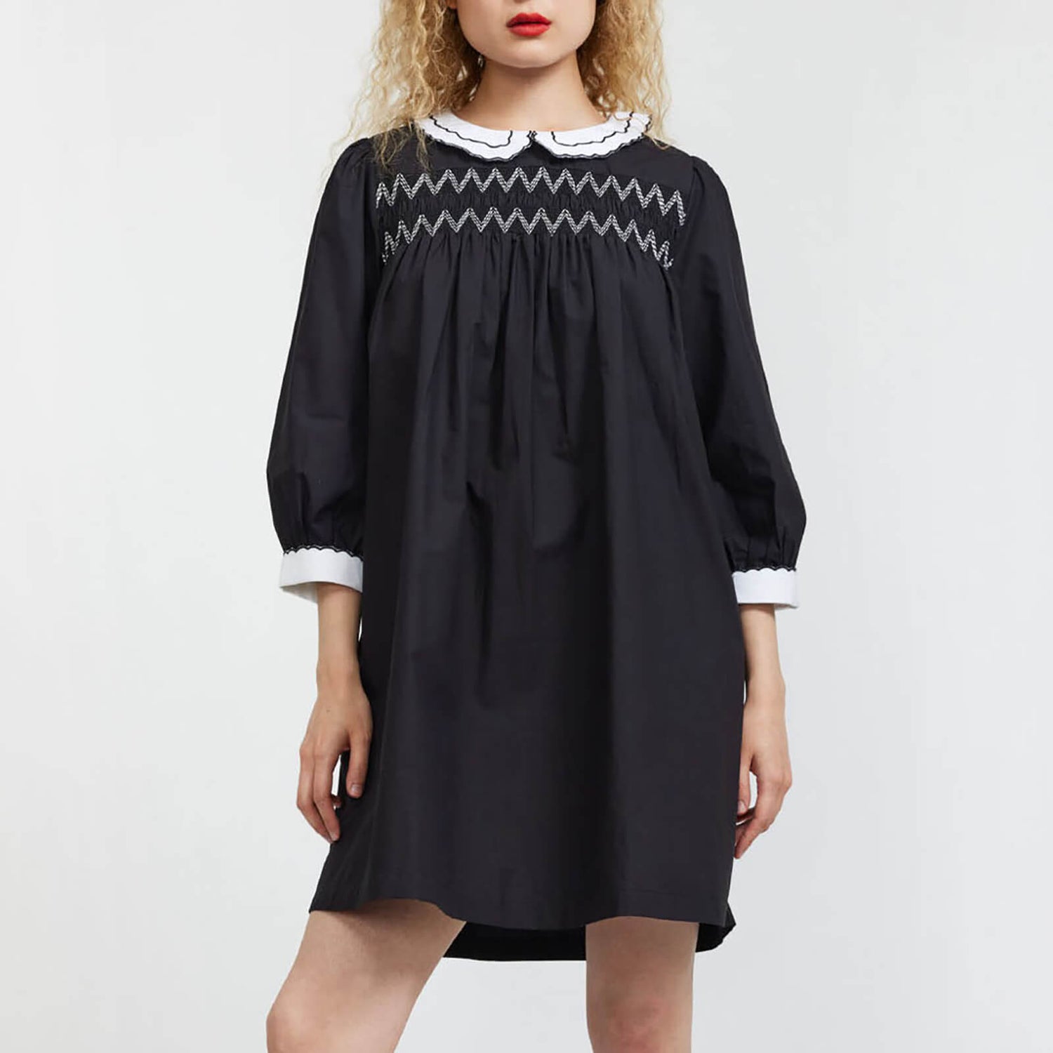 Batsheva Pauline Cotton-Poplin Mini Dress - US 4/UK 8