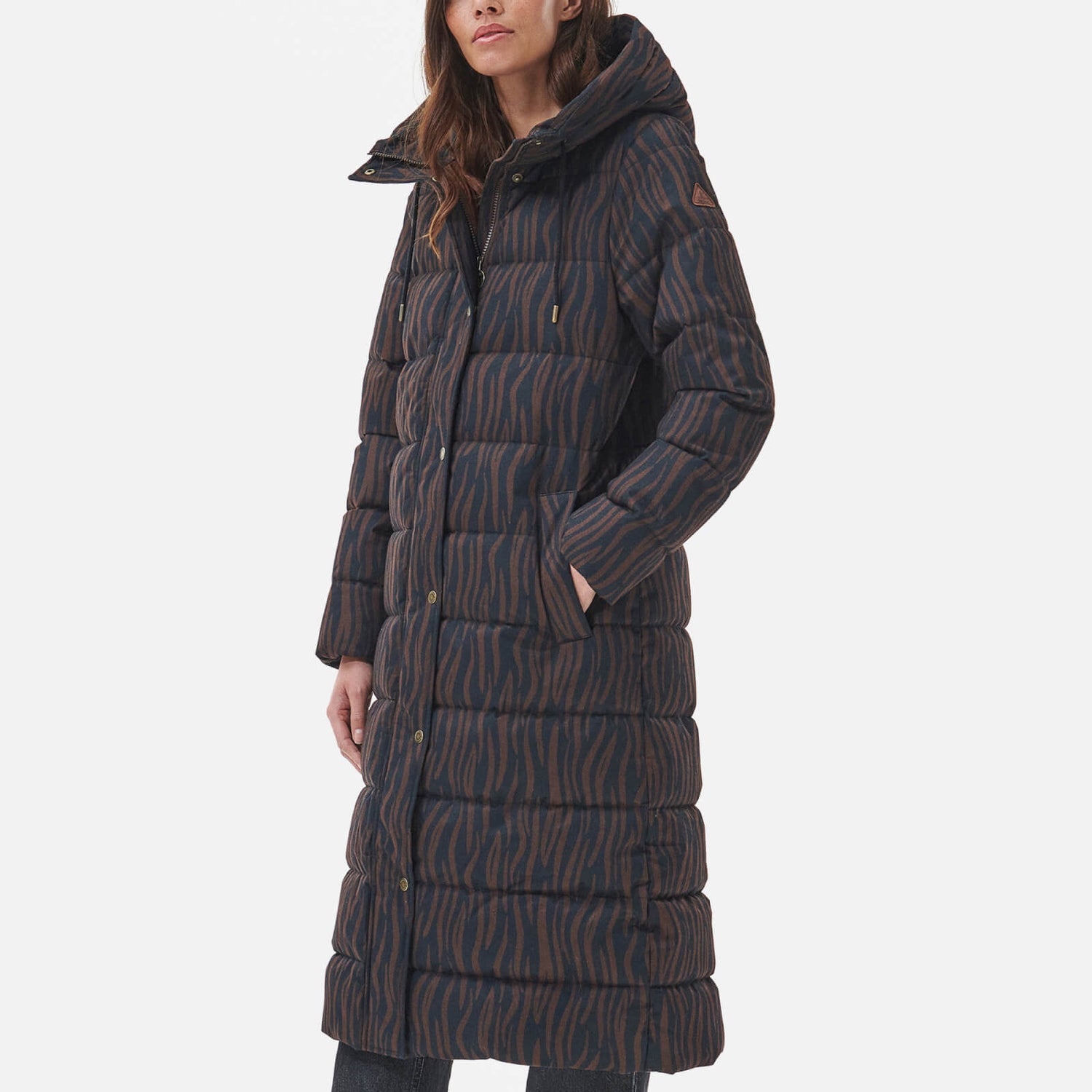 Barbour Printed Holkham Quilted Shell Coat - UK 8