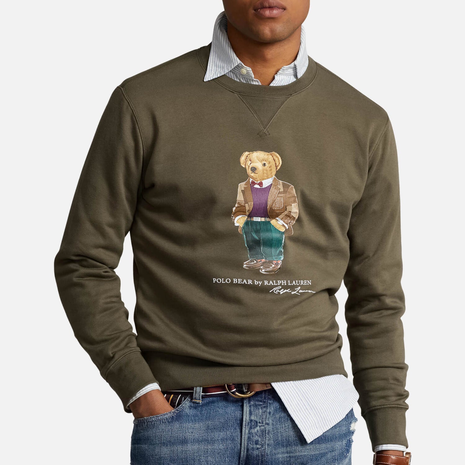 Polo Ralph Lauren Bear Cotton-Blend Jersey Sweatshirt
