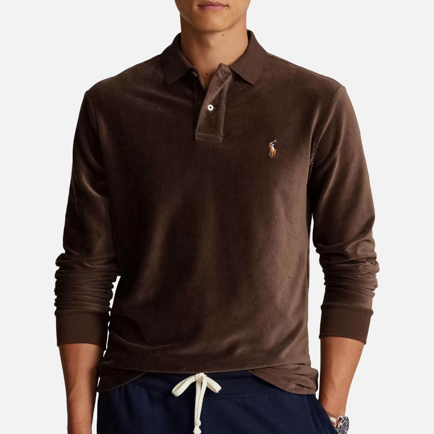 Polo Ralph Lauren Cotton-Blend Corduroy Polo Shirt - L