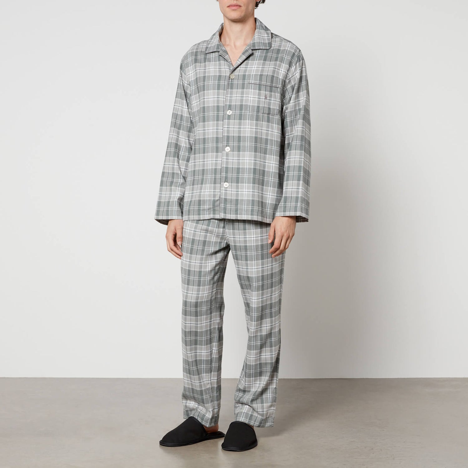 Polo Ralph Lauren Plaid Cotton-Poplin Pyjama Set - S