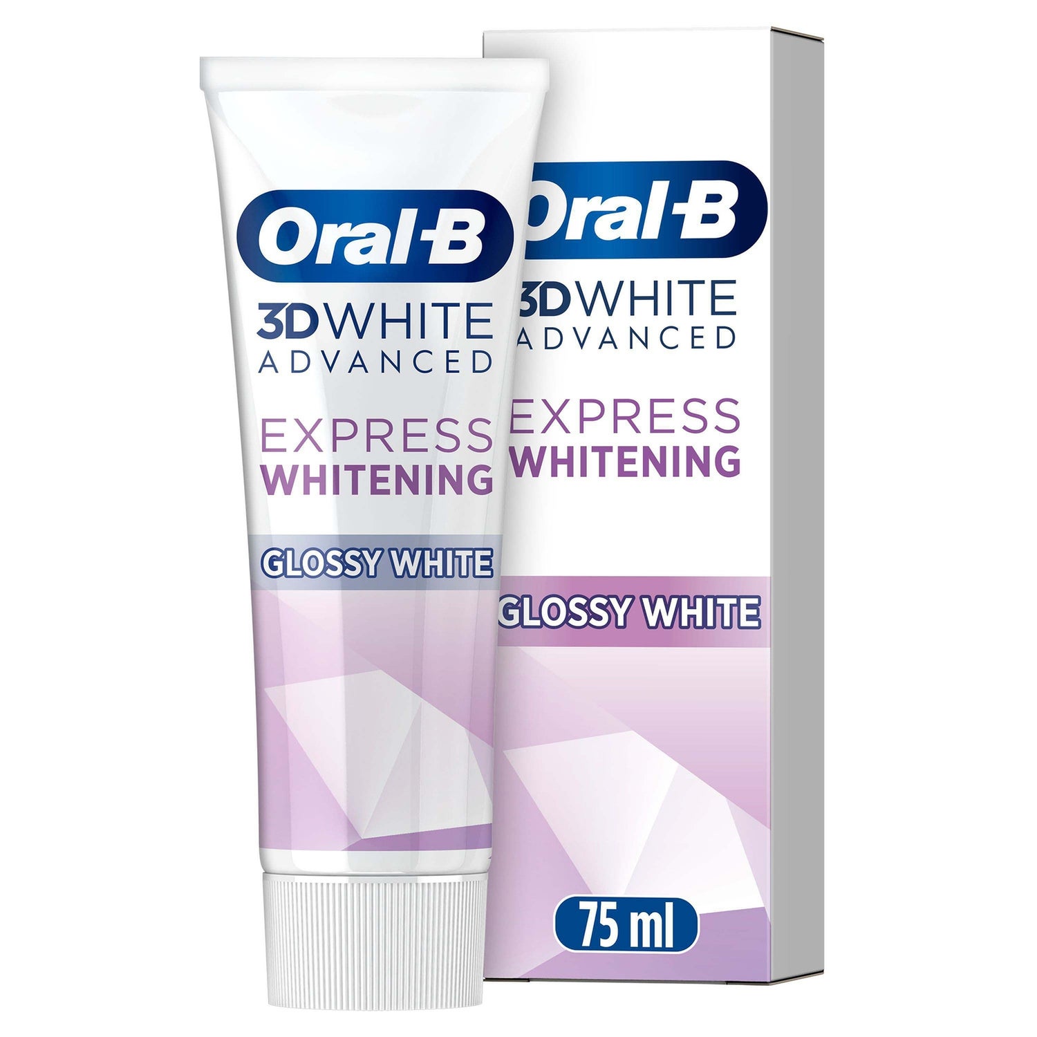 Oral B 3D White Express Whitening Glossy White Toothpaste 75ml