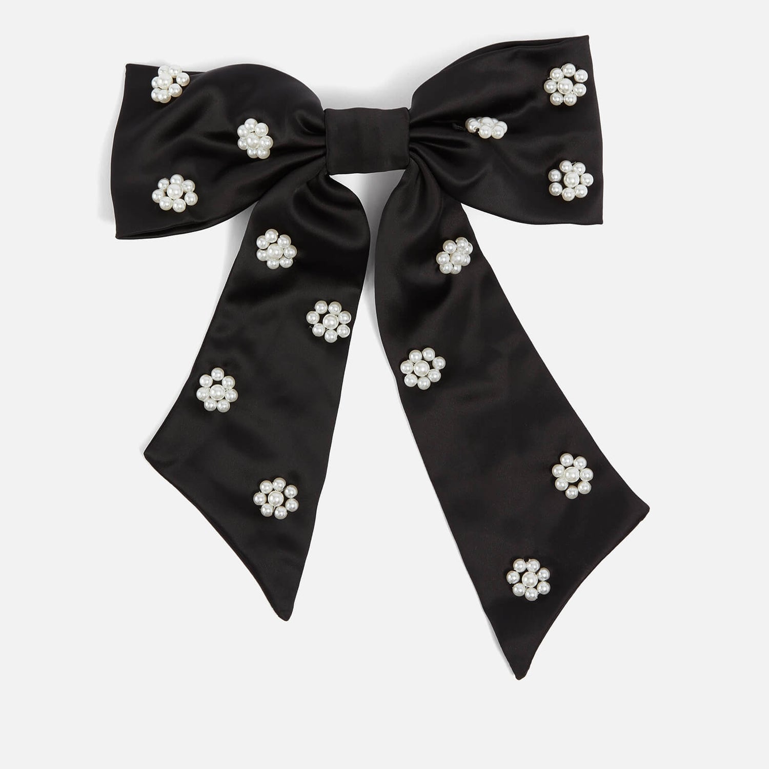 Sister Jane Oyster Jewel Satin Bow Hair Clip