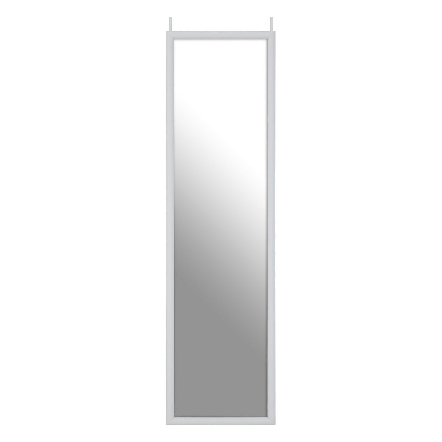 Over Door Hanging Mirror White 33.5x124cm Homebase