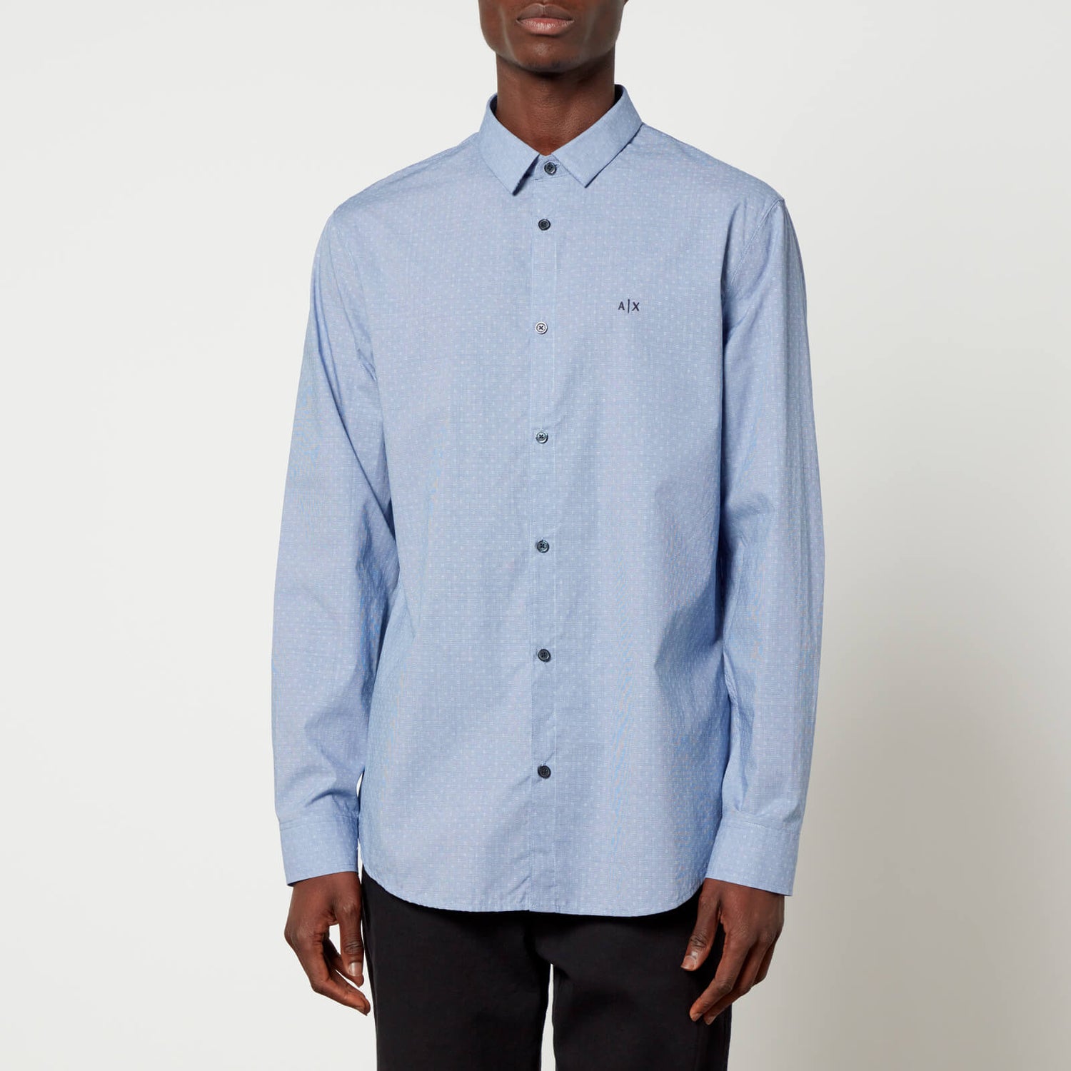 Armani Exchange Jacquard-Cotton Shirt - M